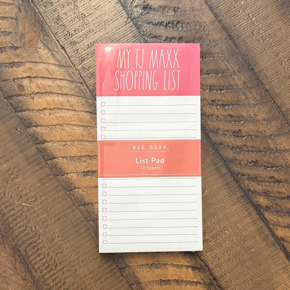 Rae Dunn List Pad MY TJMAXX SHOPPING LIST